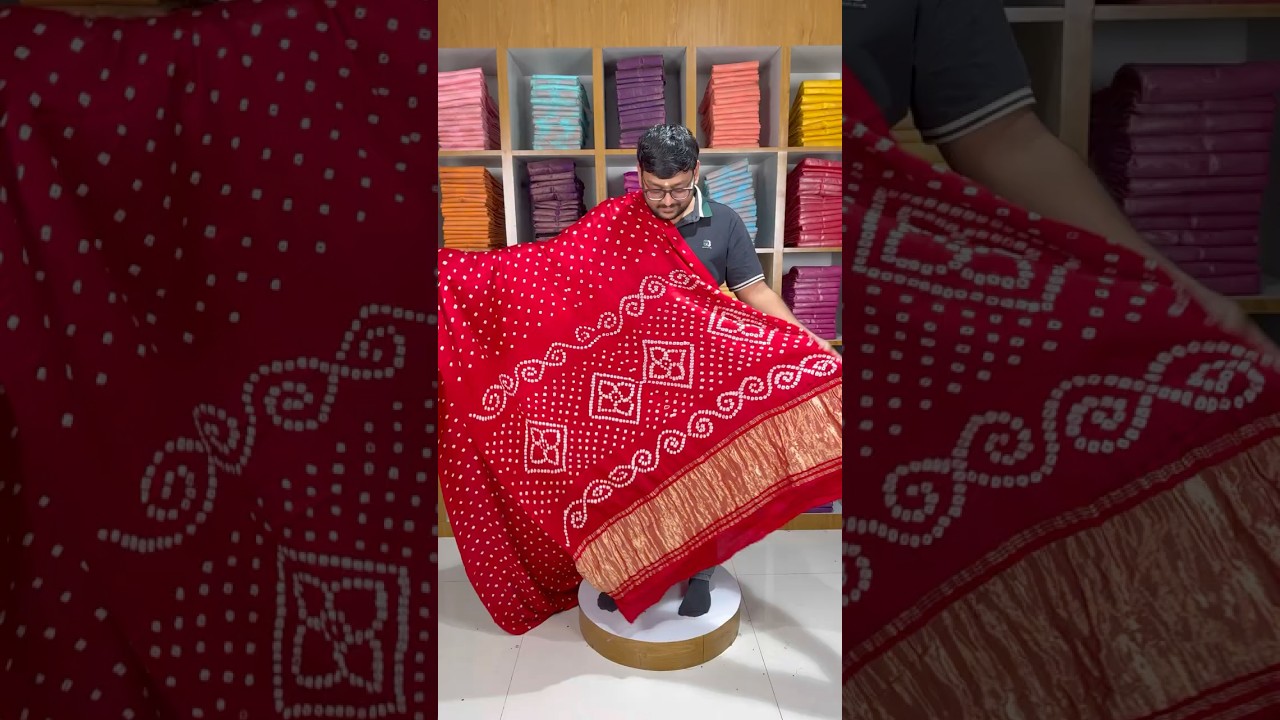Ek Dani Bandhani With Pure Lagadi Patta Saree