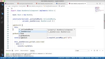Angular 8 and Spring Boot Part 66   Read route parameter & call service method to get book details 2