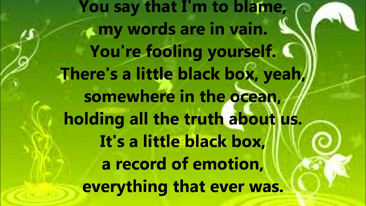 Little Black Box by Stan Walker (lyrics)