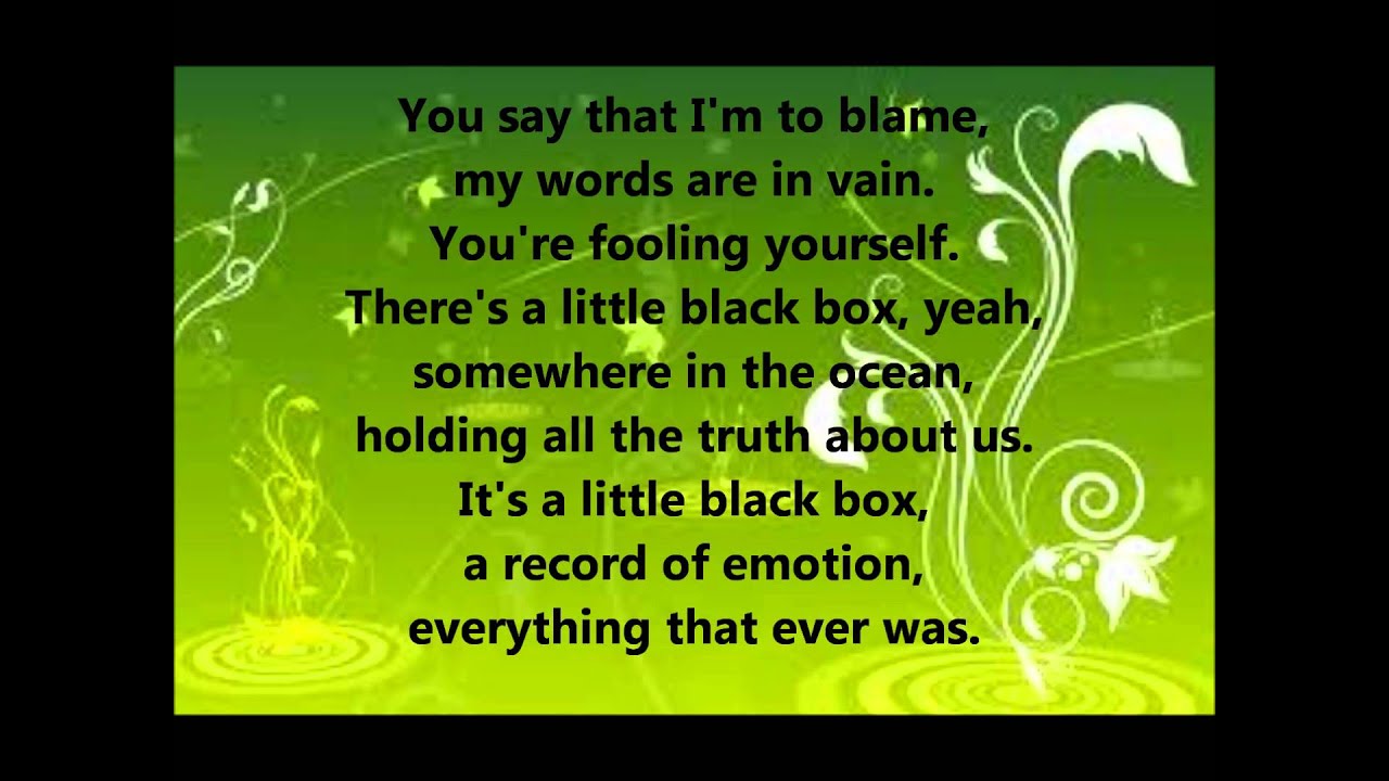 Little Black Box by Stan Walker (lyrics) YouTube