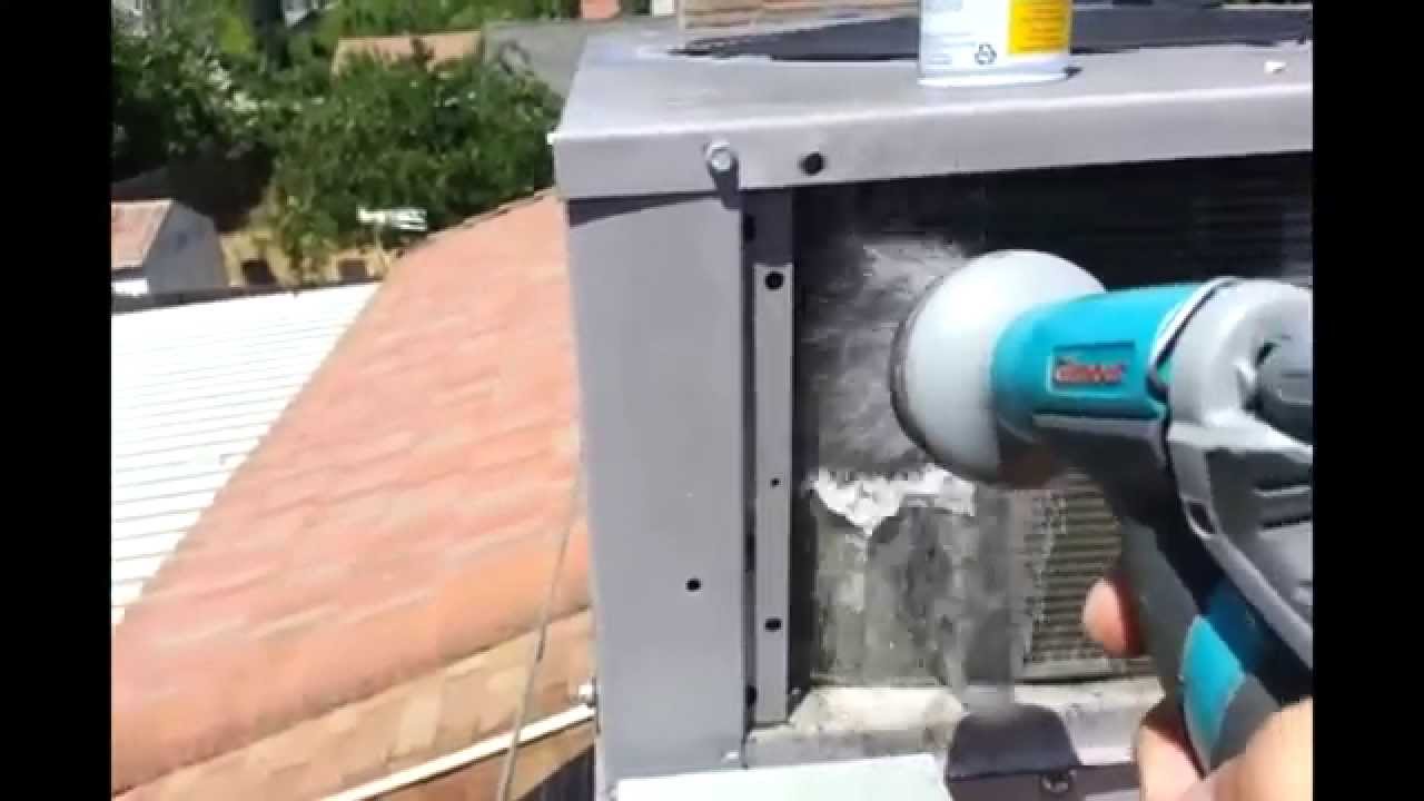DIY Air Conditioner Coil Cleaning - YouTube