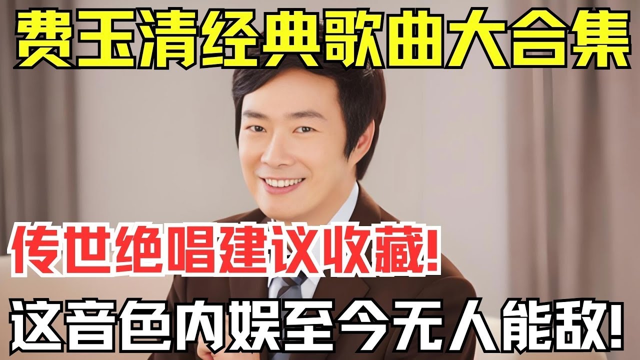 必听费玉清的10首歌！每一首都值得单曲循环！这音色内娱至今无人能敌！【内娱音综精选】#费玉清