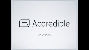 Accredible API - Brief Overview