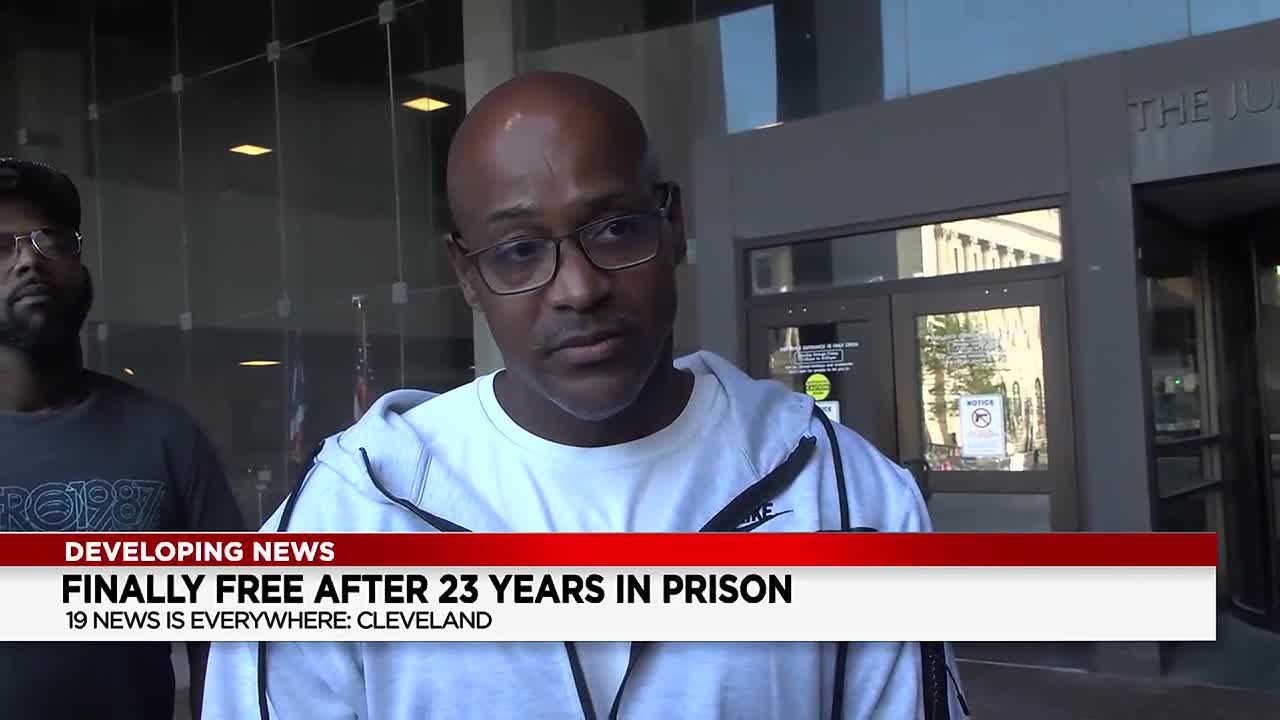 Cleveland man finally free after spending 23 years in prison for rape ...