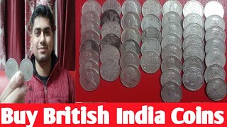 Buy British India Coins Value, 1 Rupee Victoria Coin, 1 Rupee Edward VII Coin, 1 Rupee George V Coin