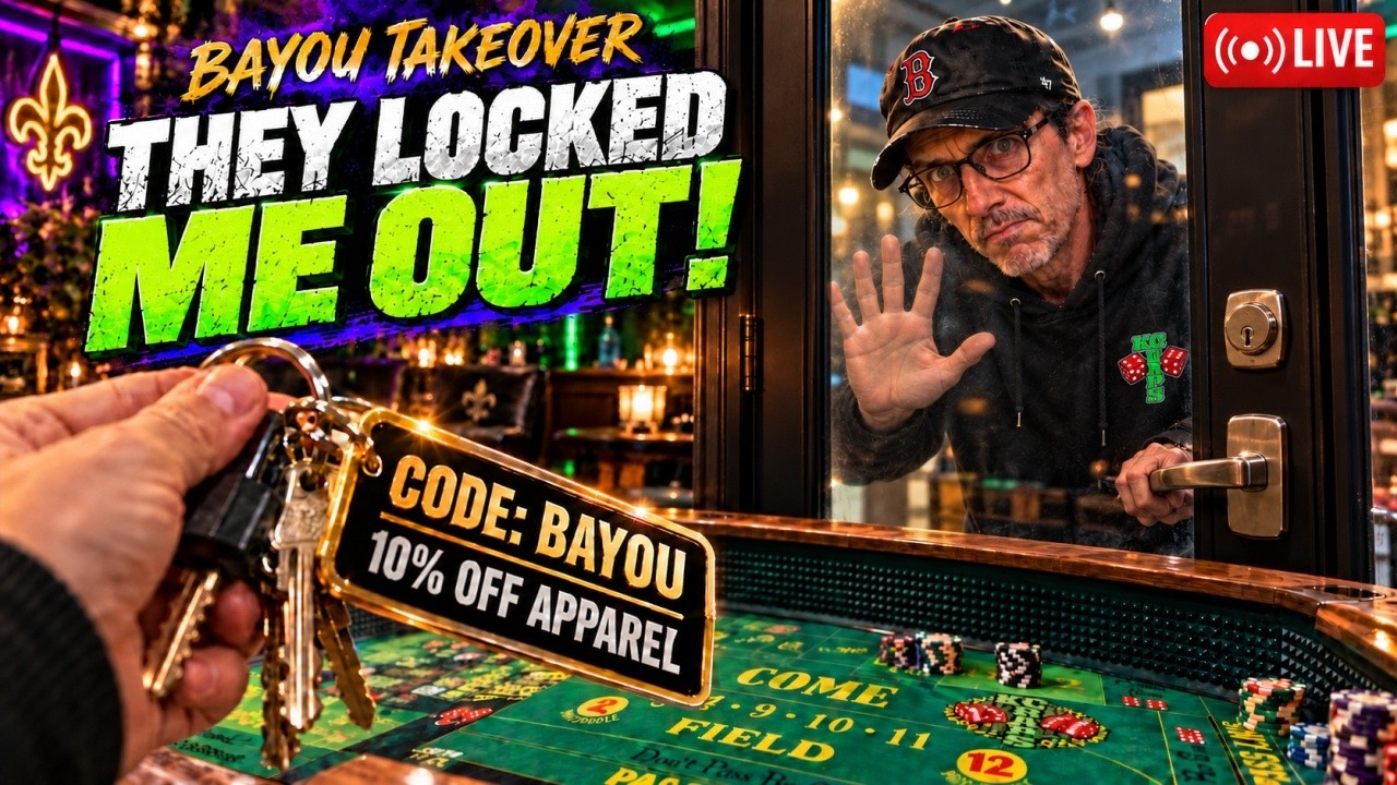 I GOT LOCKED OUT! Tyler Takes Over KC Craps LIVE! | Crapsee Code N8W5E6