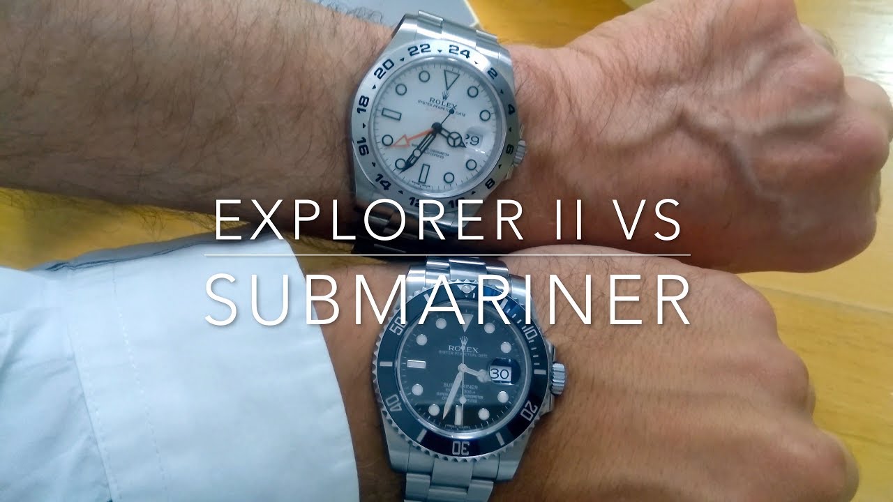 rolex explorer 2 vs submariner