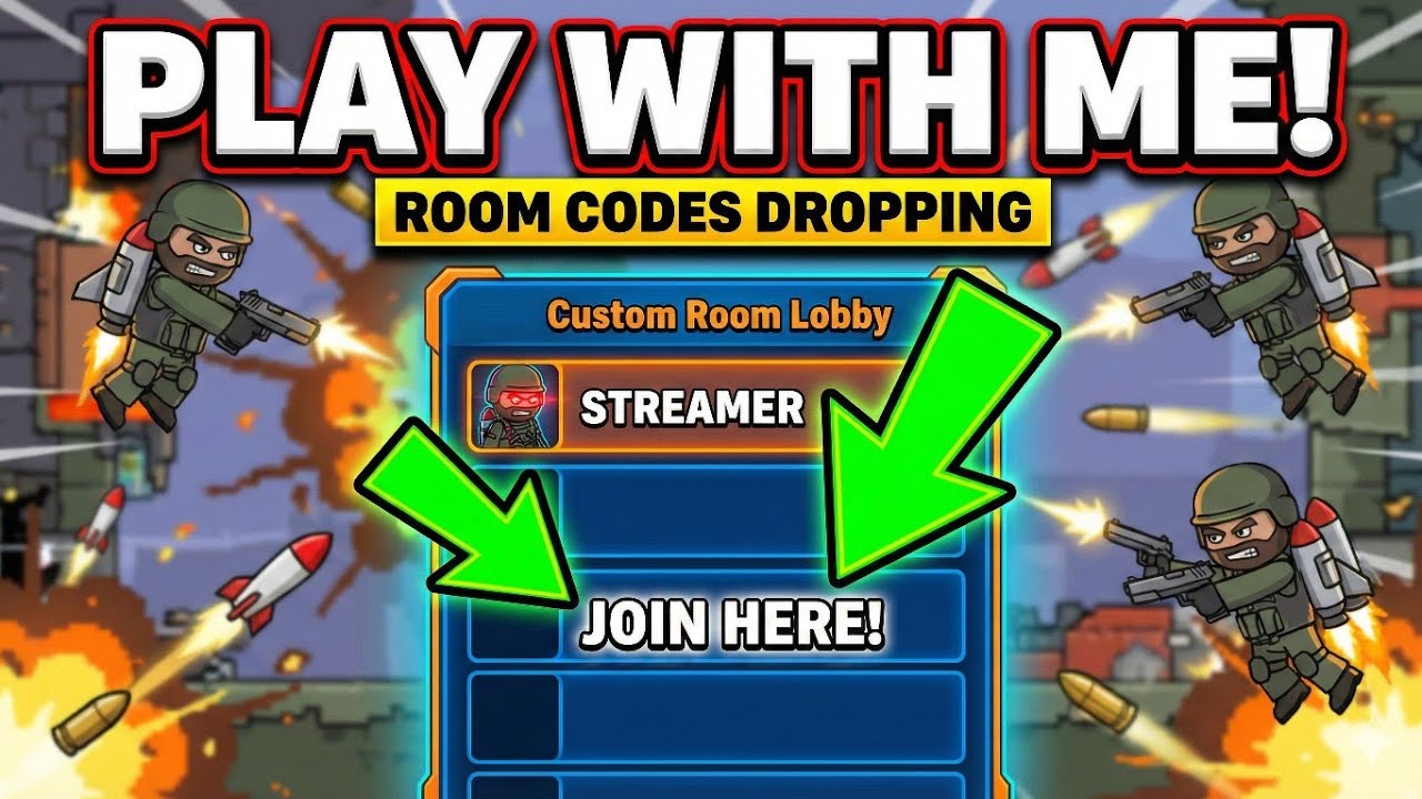 ​🔴 LIVE: Playing with SUBSCRIBERS! 🎮 Mini Militia Custom Rooms 
