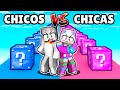 DESAFÍO de LUCKY BLOCK de CHICO vs LUCKY BLOCK de CHICA 😂 CARRERA DE LUCKY BLOCKS en MINECRAFT