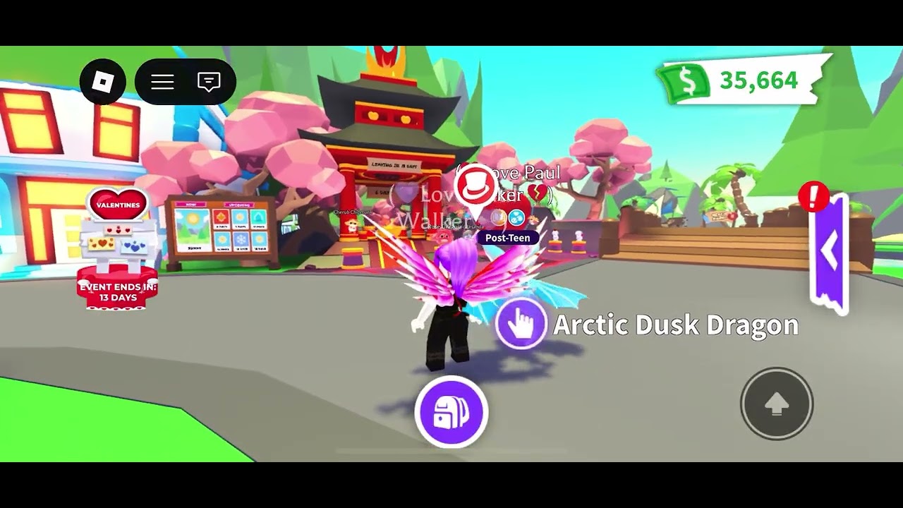 Playing the Valentine’s Day update in Adopt Me 