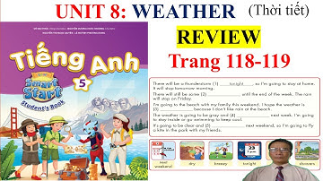 Tiếng Anh 5 MỚI,  smart start 5, Unit 8, WEATHER, REVIEW, (SB) | Learn English with me