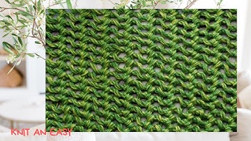 Only 1 row, Easy to Knit Mesh Stitch Pattern