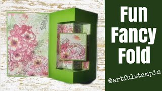 🔴LIVE Monday FANCY DANCY FUN FOLD time | #artfulstampin