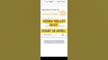 Xenea wallet daily quiz today 18 April|Xenea wallet quiz today #shorts #shortsfeed #xeneawalletquiz
