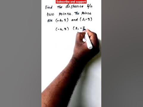 Find the distance between two points | distance between 2 points ...