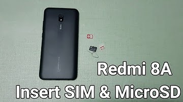 How to Insert SIM Card & MicroSD Card in Xiaomi Redmi 8A