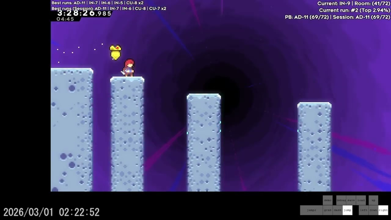 Celeste: Core Temple - Full Clear Deathless