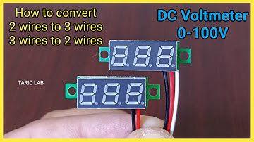 0-100V DC Voltmeter Connections