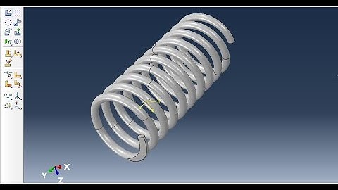How to make #spring using #abaqus