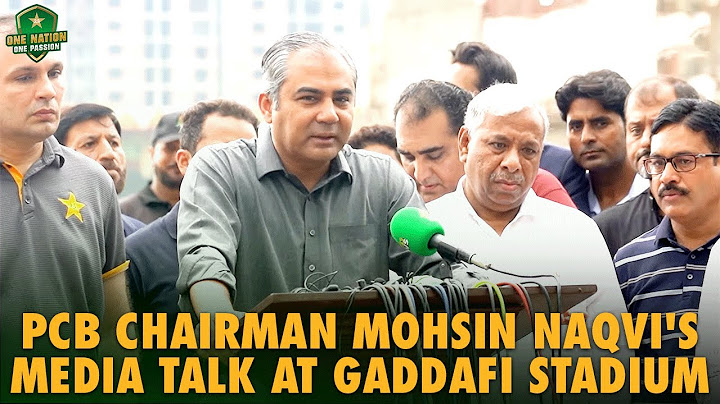 PCB Chairman Mohsin Naqvi's media talk at Gaddafi Stadium, Lahore | MA2A