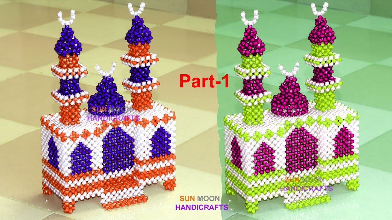 পুতির মসজিদ/ How to make beaded mosque(Part-1)/ beaded mosjid