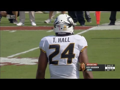 Terez Hall (Missouri LB #24) Vs. South Carolina 2018