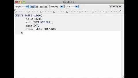 How to Add the Not Null Constraint in SQLite : Using a Mac
