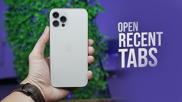How to Open Recent Tabs on iPhone (tutorial)