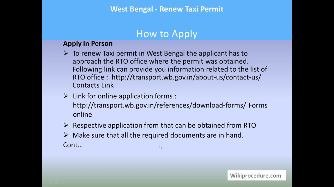 west-bengal-renew-taxi-permit-youtube
