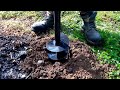 Comment creuser la terre sans trop se fatiguer/tarière manuelle