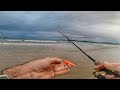 micro jig na praia. shore jigging, spinning. pescaria de praia com artificiais