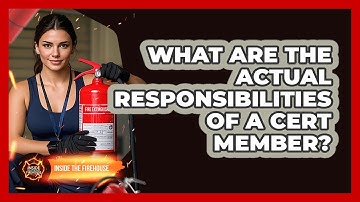 What Are The Actual Responsibilities Of A CERT Member? - Inside the Firehouse