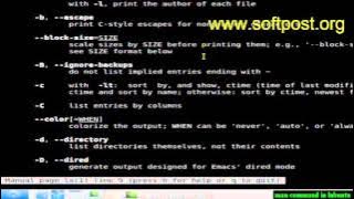 man command in Mac OS X Terminal