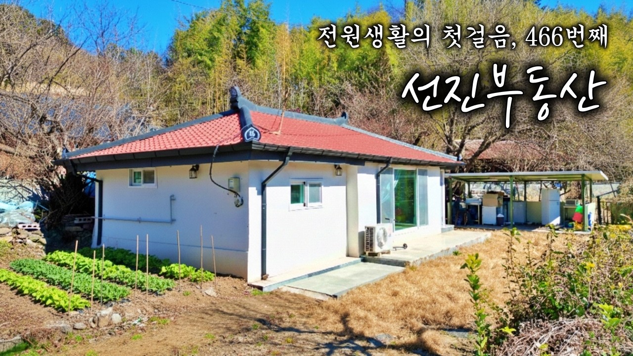 햇살 가득한 올리모델링 시골집 매매. 손볼 곳 없는 아늑한 주택. 선진부동산 하동. 466번