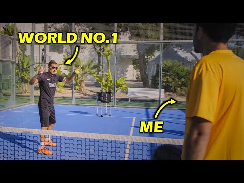 Padel legend coaches Bandeja and Rulo techniques.
