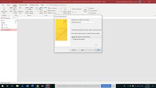 Use query wizard in Access