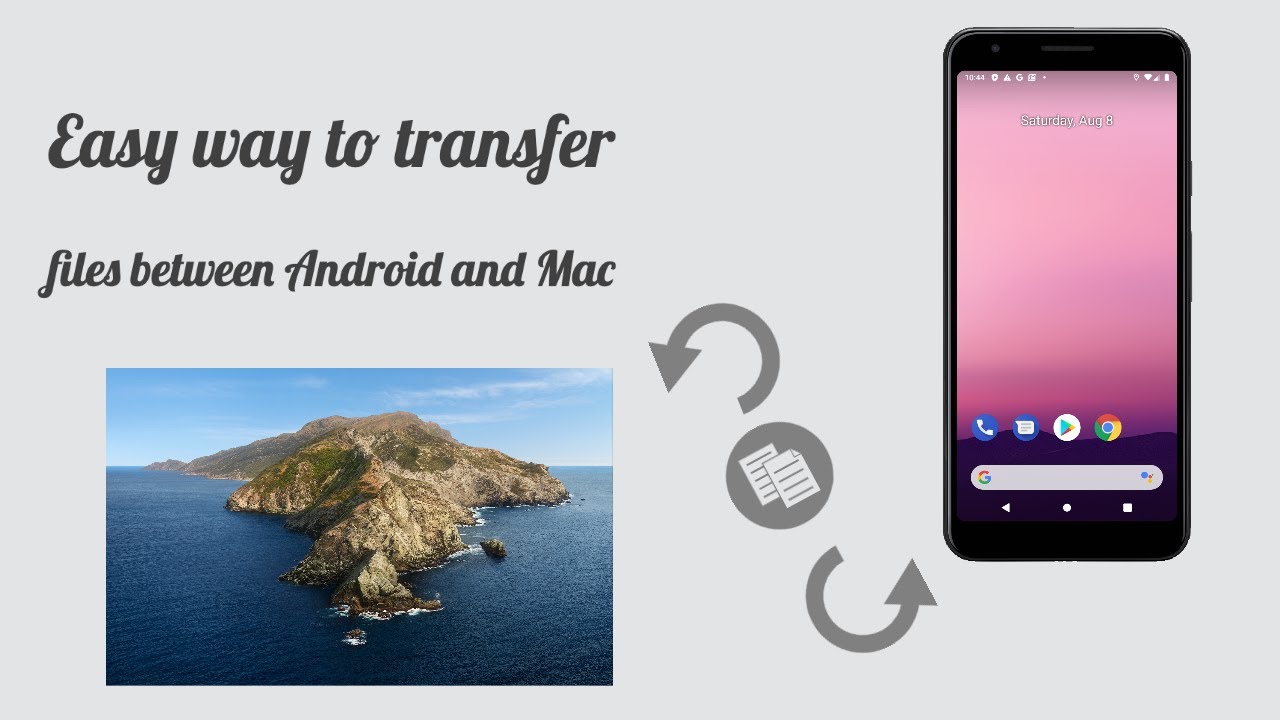 Easy way to transfer files between Android and Mac - YouTube