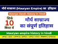 मौर्य साम्राज्य (Mauryan Empire) इतिहास | Chandragupta, Ashoka | Mauryan empire history in hindi