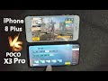 POCO X3 PRO VS IPHONE 8 PLUS , SPEED TEST (4K)