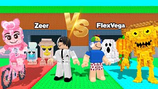 Zeer vs Flex en DOS FILAS en Steal a Brainrot 😮 ¿Quien Ganará?