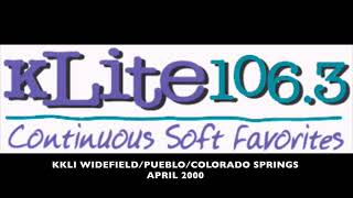 KKLI-FM Widefield/Pueblo/Colorado Springs Jingle - April 2000