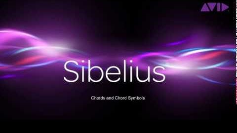 Sibelius Tutorial No. 9 Chords and chord symbols
