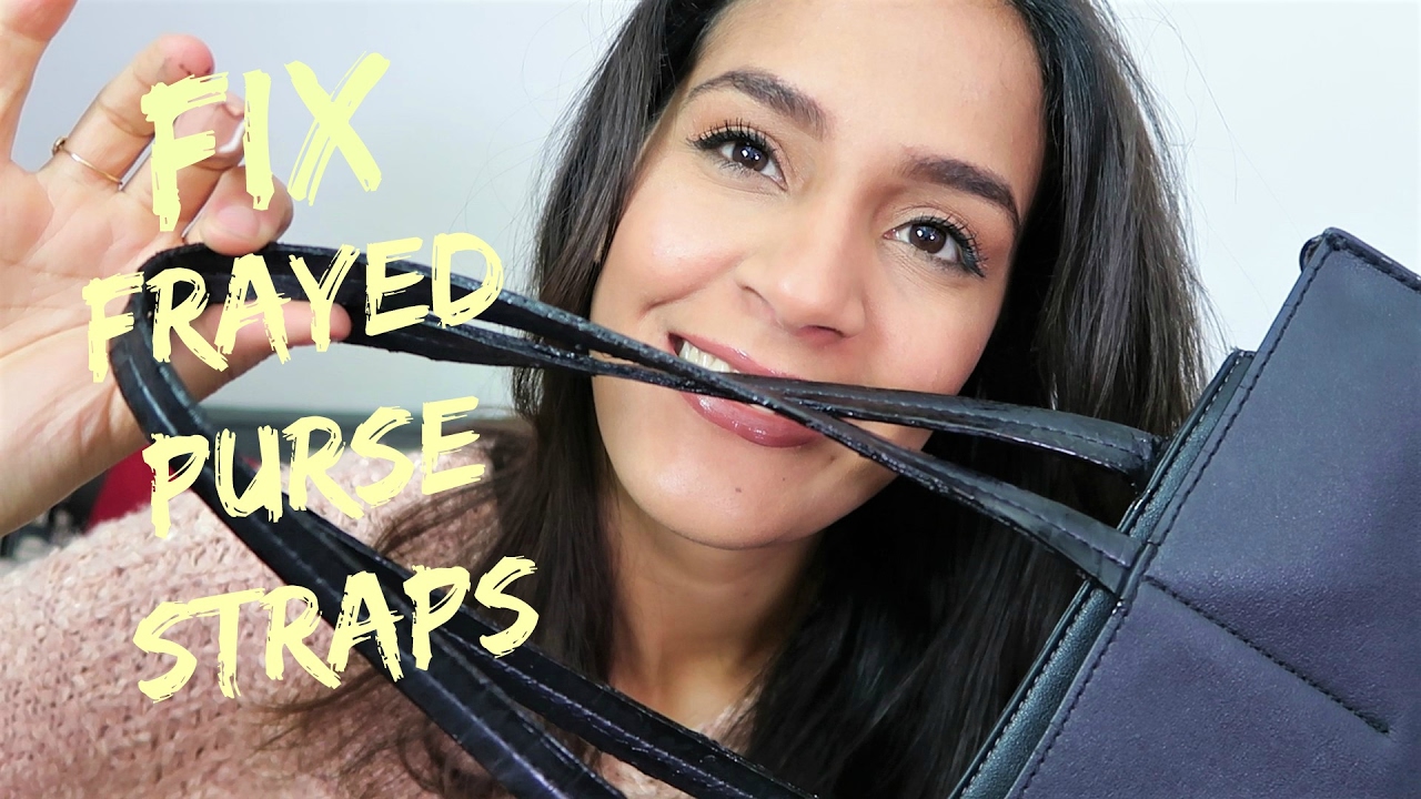 DIY: How to repair frayed purse straps - YouTube