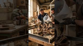 Old Tree Roots Turned Into a Luxury Epoxy Table 😱🔥 | Satisfying Woodworking ASMR
