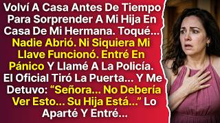 El Polica Tir La Puerta Abajo Y Me Dijo seora No Debera Ver Esto Lo Apart Y Entr
