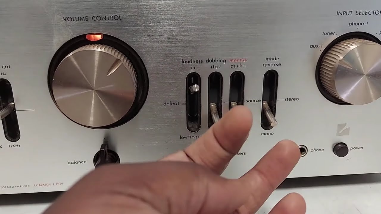Luxman l-80v integrated Amplifier - YouTube