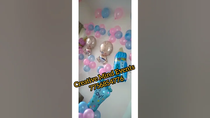 Pink & Blue Baby Shower house lovely decoration | Baby Boy or Girl ? | Guess who I am | ytshorts