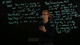 Analysis II Lecture 08 Part 3 sketch of proof of inverse function theorem I