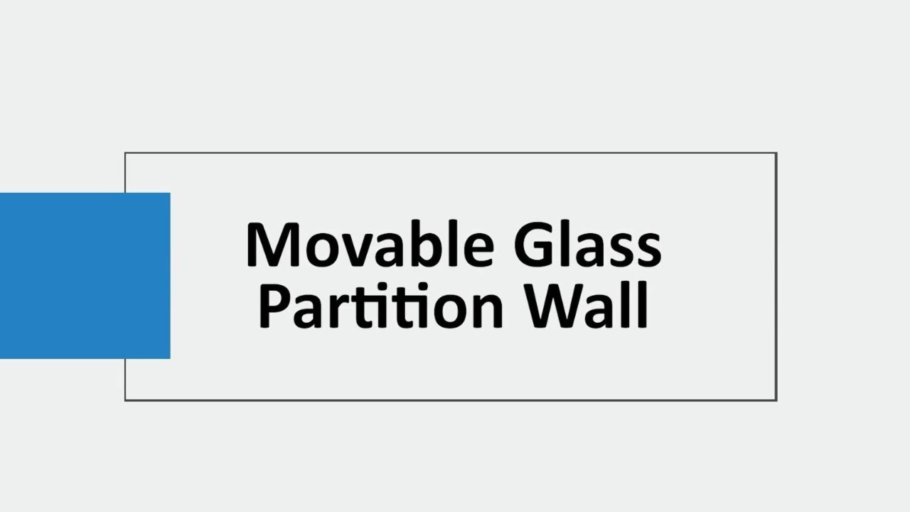 Excel Dryer Office Renovation: Movable Glass Partition Wall