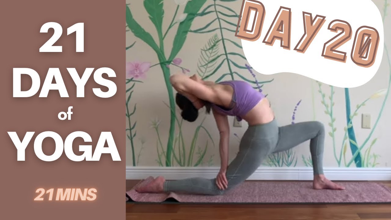 DAY 20  - FEELZ 💕 CORE, HEART, & HIP FLEXORS - 21 DAY YOGA CHALLENGE